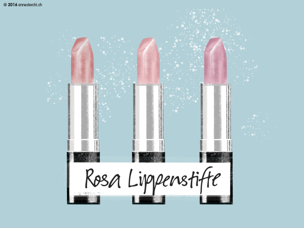 Rosa-Lippenstifte